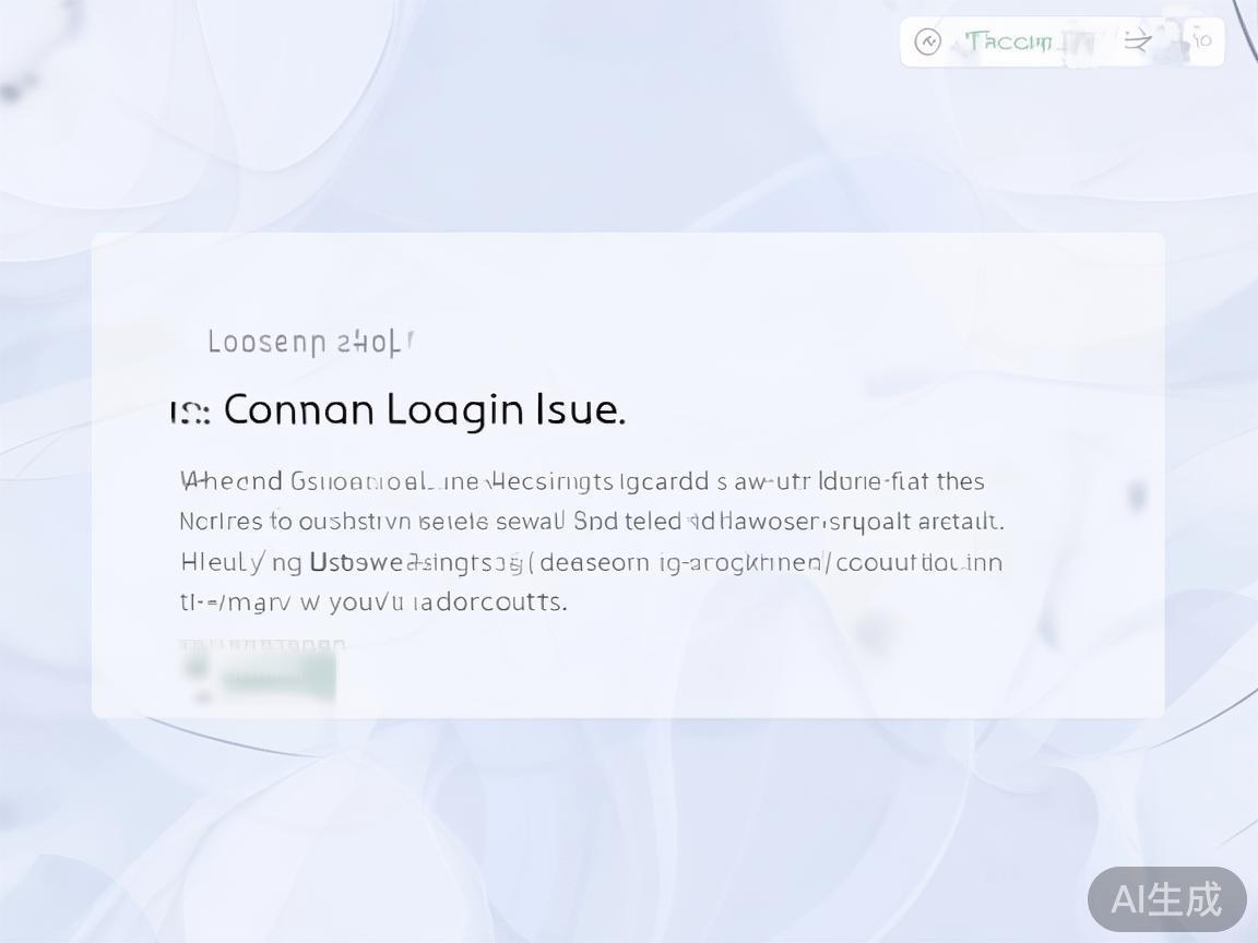 登录问题常由账号信息错误引起。用户应核查注册时填写